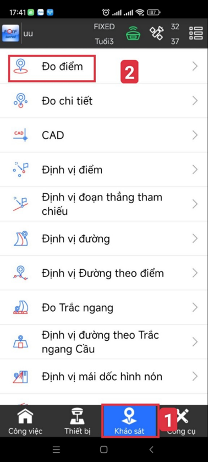 Chương trình khảo sát điểm