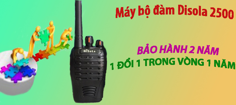 khuyến mãi khi mua máy bộ đàm disola 2500