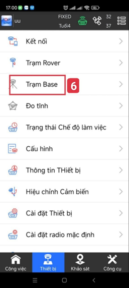 Chọn trạm base